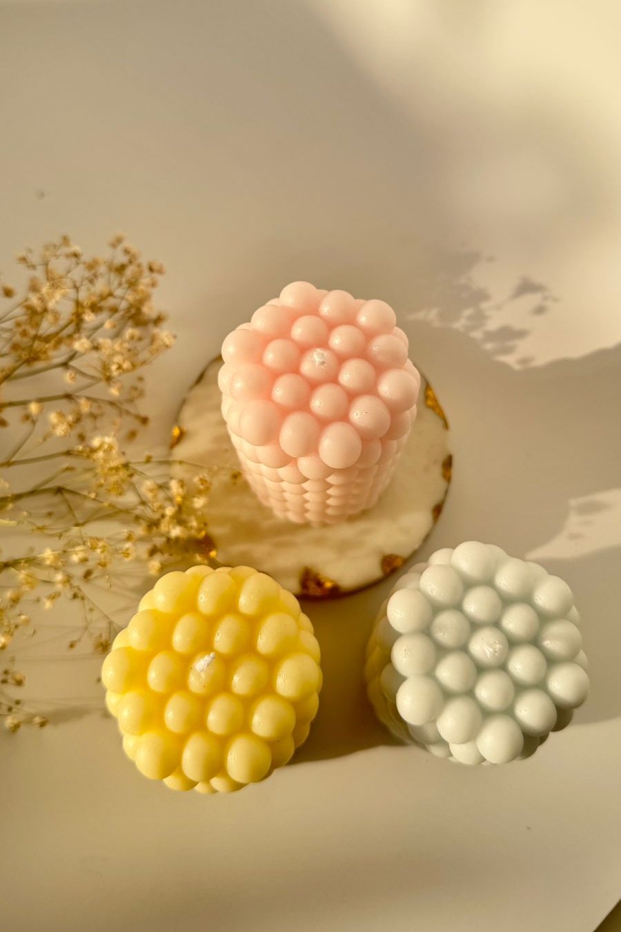 Cylindrical Bubble Candle