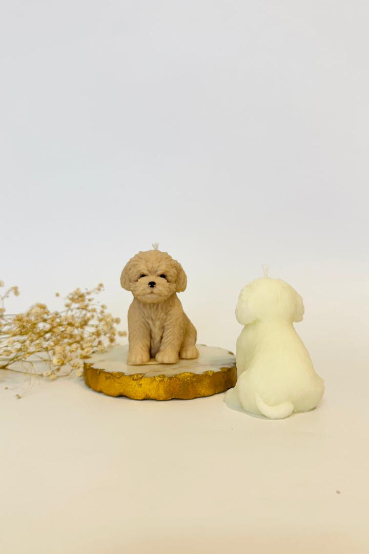 Small Doggy Candle
