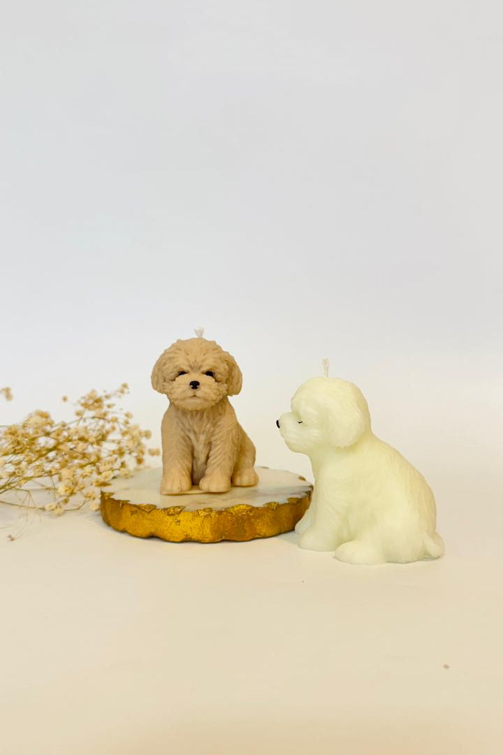 Small Doggy Candle