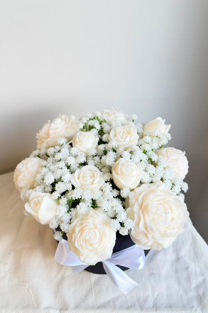 White Garden Candle Bouquet