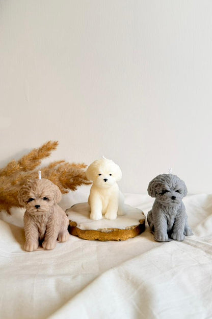 Small Doggy Candle