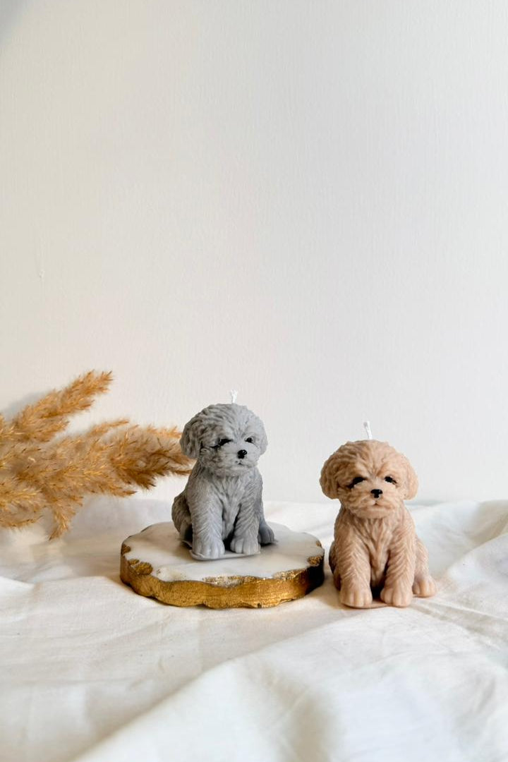Small Doggy Candle