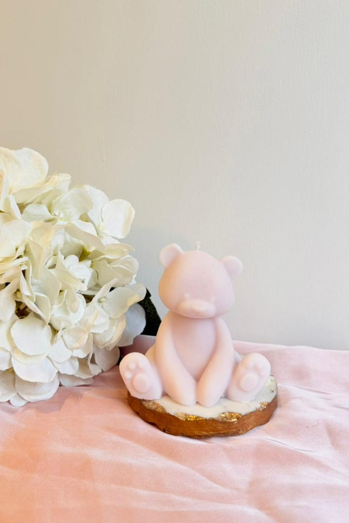 Sitting Teddy Candle