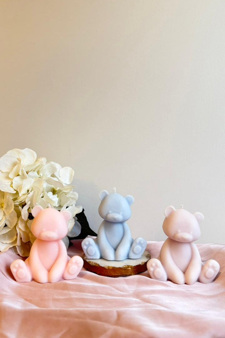 Sitting Teddy Candle