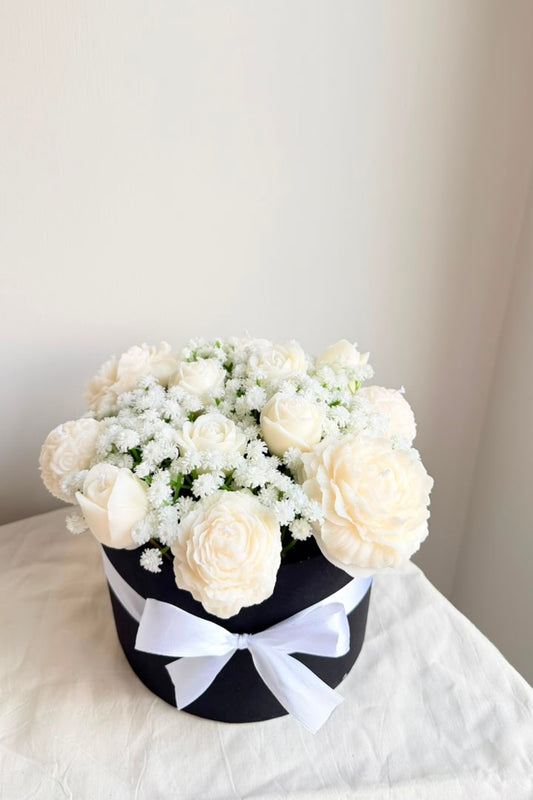 White Garden Candle Bouquet