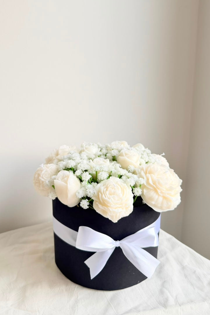 White Garden Candle Bouquet