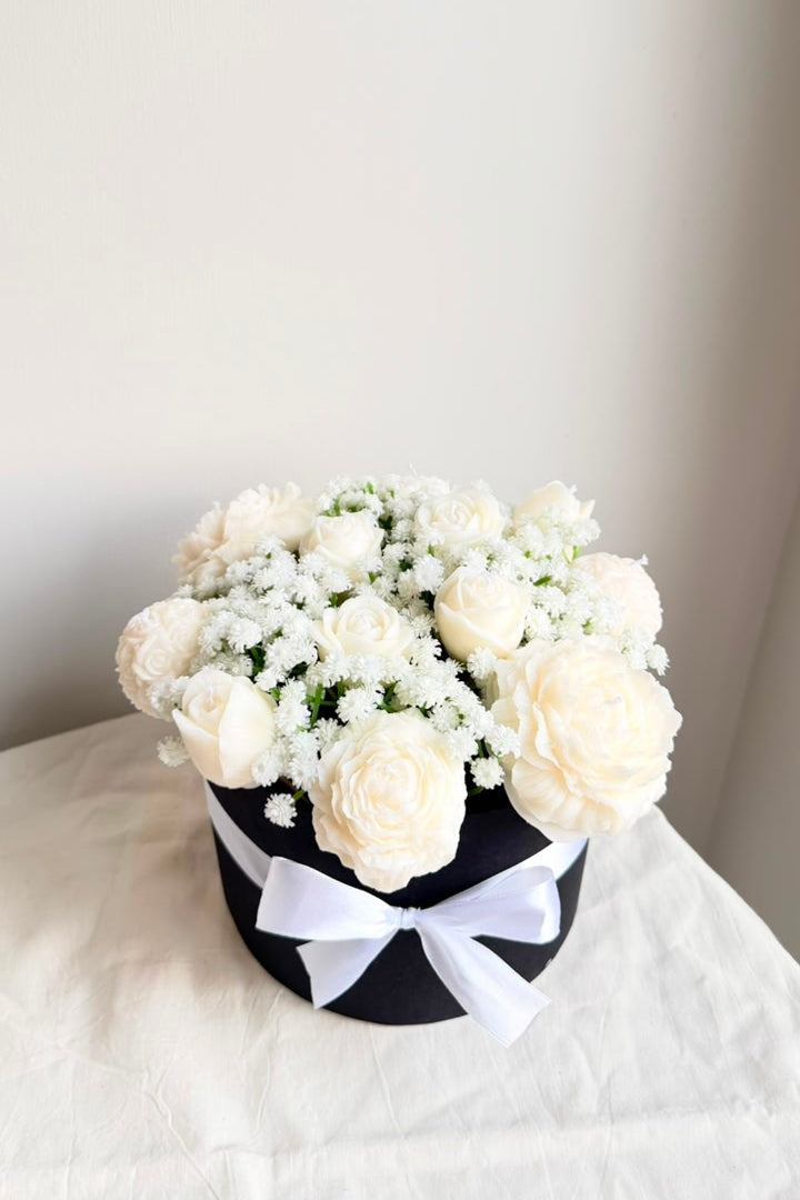 White Garden Candle Bouquet