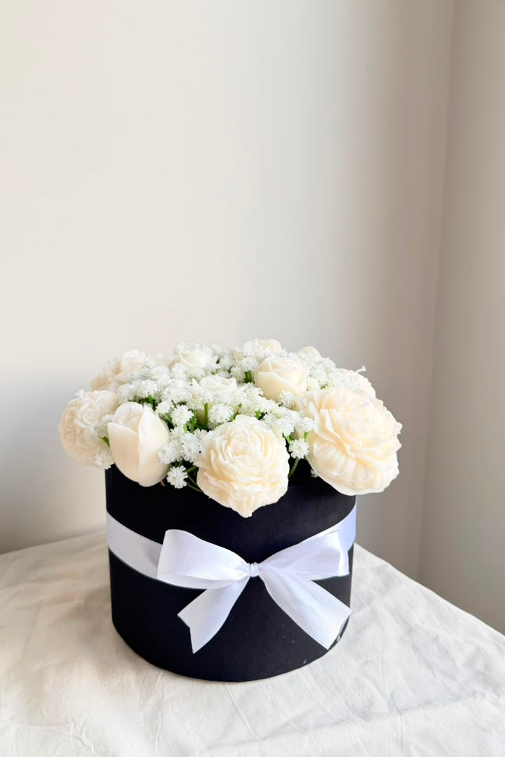 White Garden Candle Bouquet