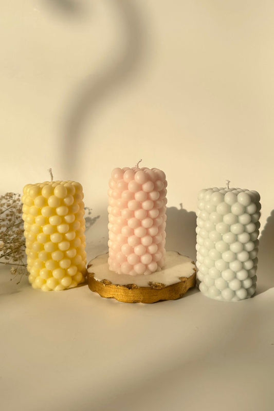 Cylindrical Bubble Candle