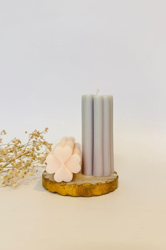 Hearts Pillar Candle