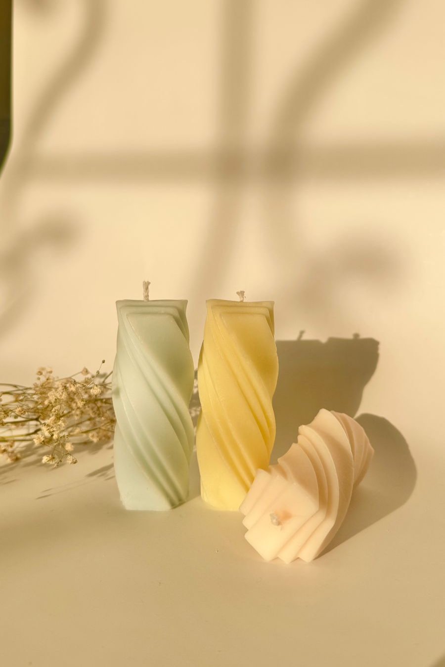 Swirl Pillar Candle