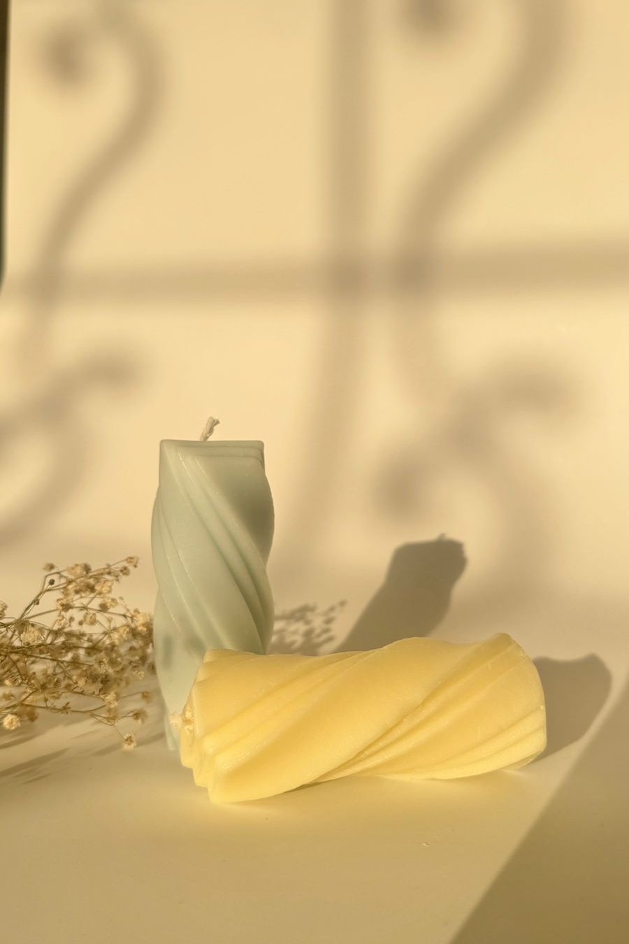 Swirl Pillar Candle